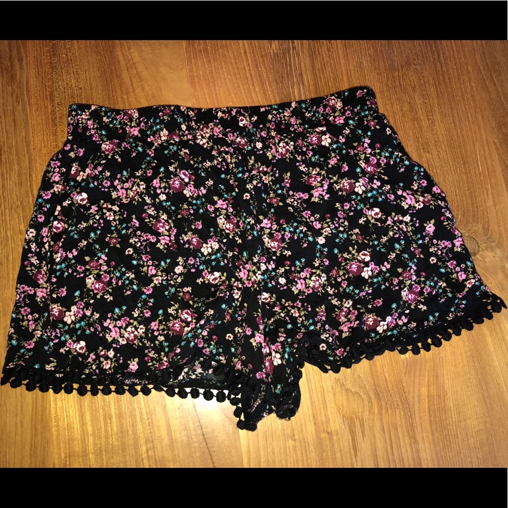 floral flowing shorts